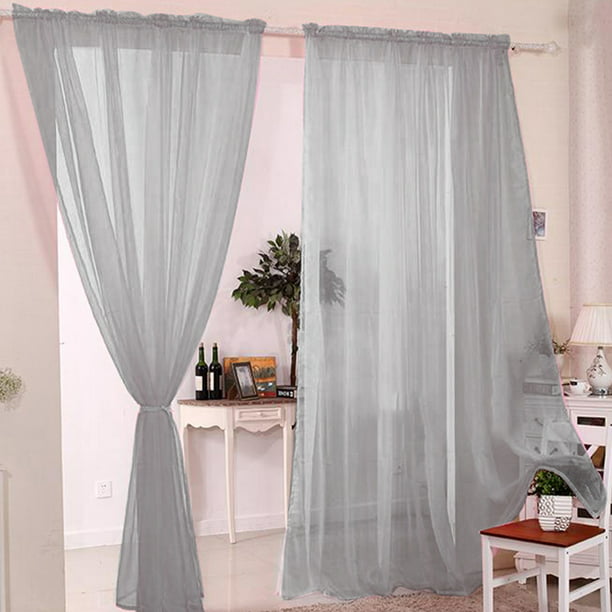 Many Sizes /& Colours Top Quality Slot Top Voile Net Panels Voiles Curtains